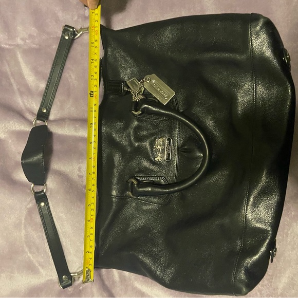 Coach Black Leather Shoulder Bag - Picture 3 of 10